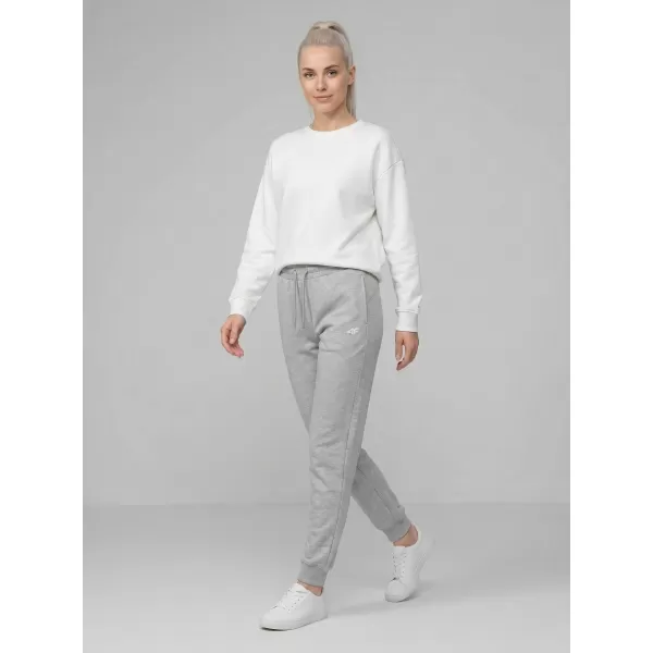  Pantaloni de dama 4F WMM00TTROF1659 MELANGE GRI DESCHIS RECE 