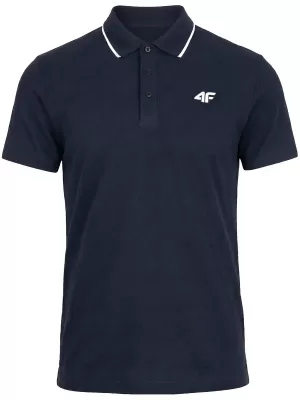 Tricou pentru bărbați cu guler 4F WMM00TPTSM0773 OBICEIURI