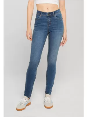 Pantaloni de dama URBAN CLASSICS TB8370 ALBASTRU DESCHIS SPALAT