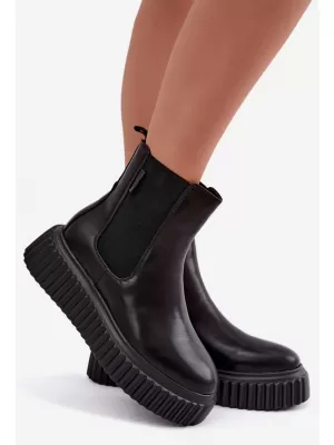 Botine de dama BIG STAR SHOES UU274334 NEGRU