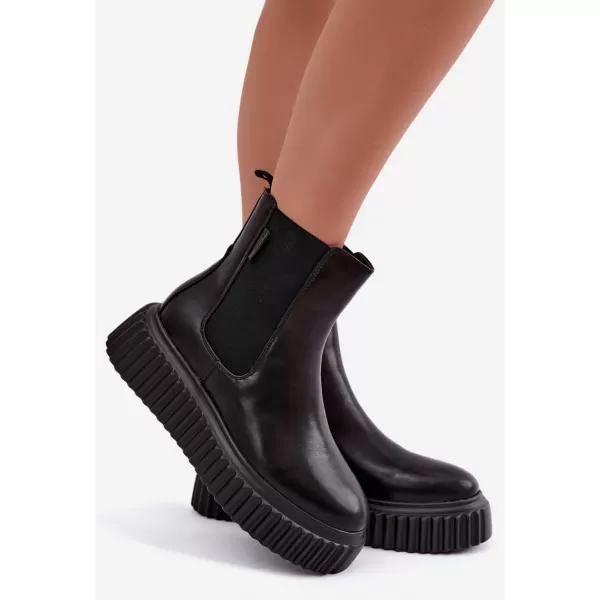  Botine de dama BIG STAR SHOES UU274334 NEGRU 