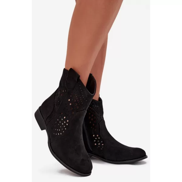  Botine de dama BOTO DA167P NEGRU 