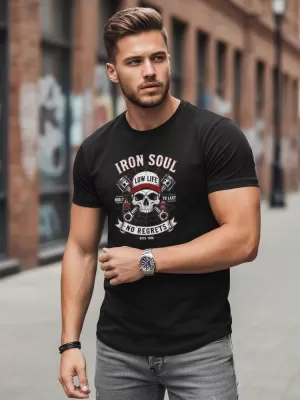 Tricou pentru bărbați DSTREET NX0142R-BK NEGRU