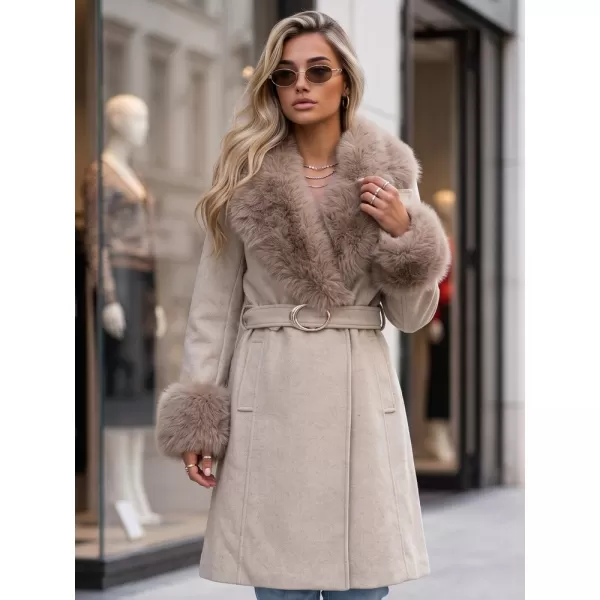 Palton de damă DSTREET TY6068 BEJ 