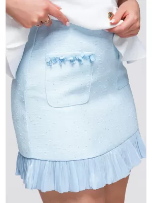 Fusta de dama OMBRE OW-GL-E0010 ALBASTRU