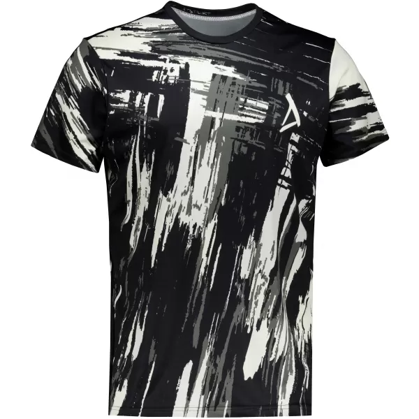  Tricou funcțional premium pentru bărbați ALTISPORT VOJ/ALM010TR01 NEGRU/FILDEȘ 