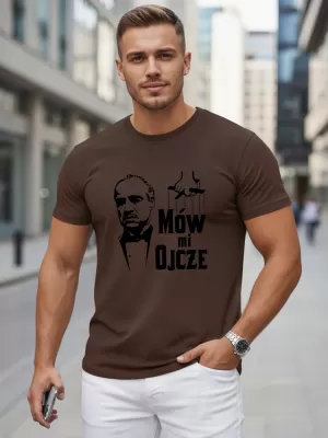 Tricou pentru bărbați DSTREET NX5145R-CH MARO