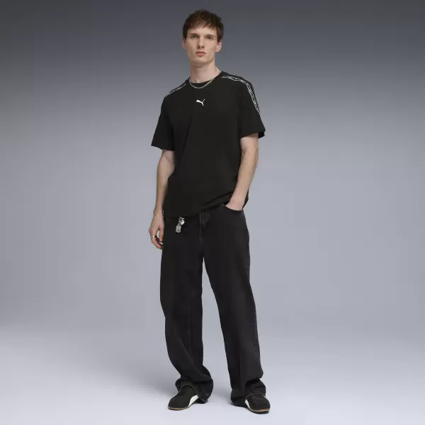  Tricou pentru bărbați PUMA ESS TAPE TEE 69169301 PUMA NEGRU 