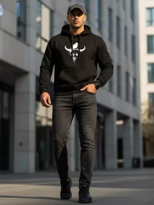 Hanorac pentru bărbați DSTREET NX0060B-BK NEGRU