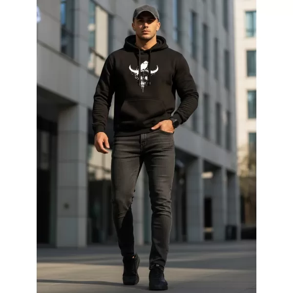  Hanorac pentru bărbați DSTREET NX0060B-BK NEGRU 