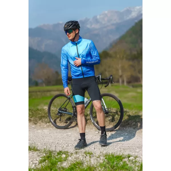  Pantaloni scurți de ciclism pentru bărbați NORDBLANC CHAIN NBSPM8081 ALBASTRU 