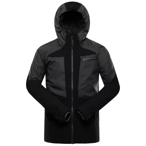  Jachetă de exterior pentru bărbați ALPINE PRO TEMUN NEGRU 