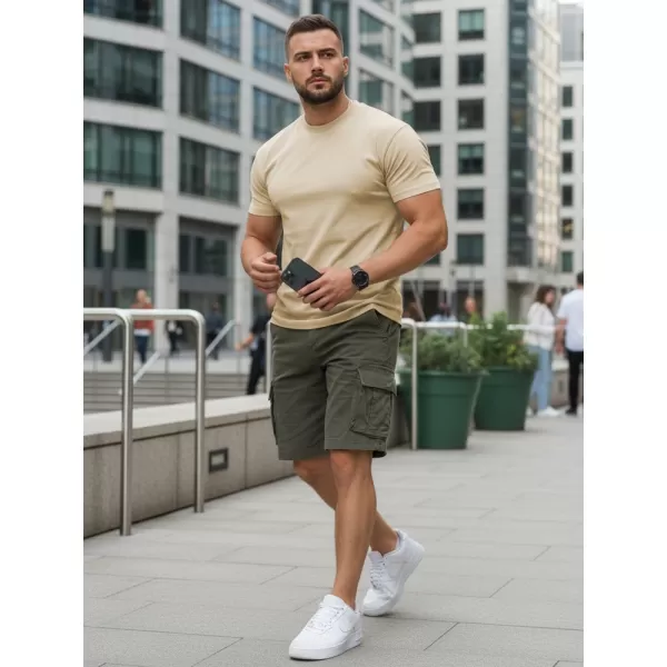  Tricou pentru bărbați DSTREET RX5676 BEJ 