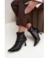 Botine de dama BOTO 7107 NEGRU LUCIOS