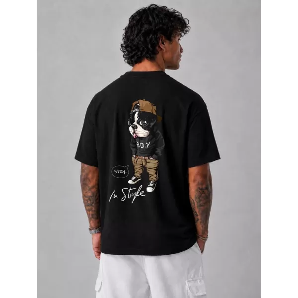  Tricou pentru bărbați DSTREET NX4007R-BK-O NEGRU 