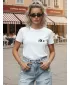 Tricou pentru femei DSTREET NX8002RY-WH ALB