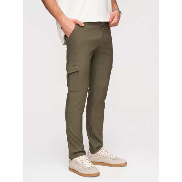  Pantaloni pentru bărbați OMBRE P1515 VERDE MĂSLINIU ÎNCHIS 