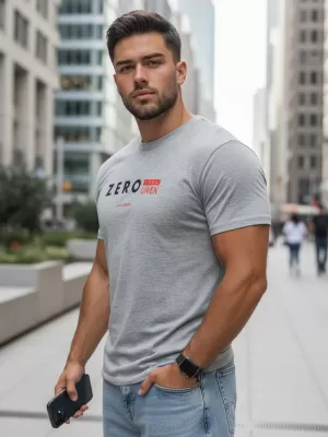 Tricou pentru bărbați DSTREET RX4744 GRI DESCHIS