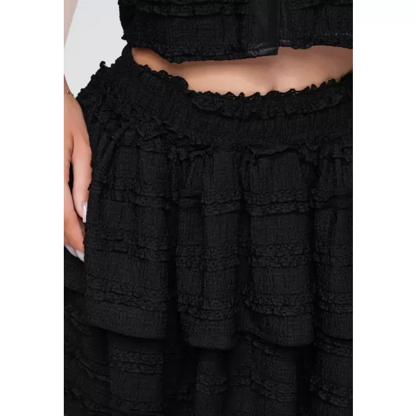  Fusta de dama OMBRE OW-GL-E0014 NEGRU 