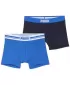 Boxeri pentru bărbați PUMA MEN EVERYDAY PLACED LOGO BOXER 2P 93847603 COMBINAȚIE ALBASTRĂ