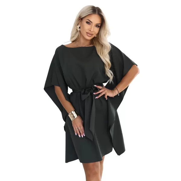  Rochie NUMOCO SOFIA 287-46 KAKI ÎNCHIS 