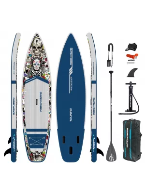 Placă cu vâsle RIDEWAVE NEW VOYAGER 11'6'' TOURING ALBASTRU ÎNCHIS