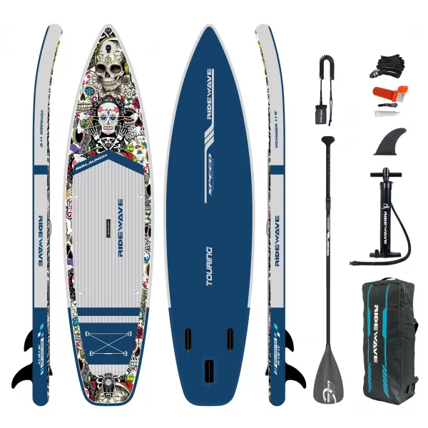  Placă cu vâsle RIDEWAVE NEW VOYAGER 11'6'' TOURING ALBASTRU ÎNCHIS 
