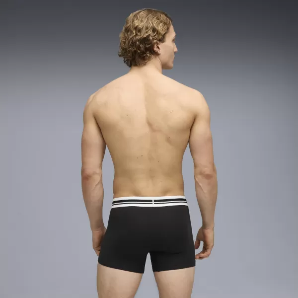  Boxeri pentru bărbați PUMA MEN EVERYDAY PLACED LOGO BOXER 2P 93847601 NEGRU 