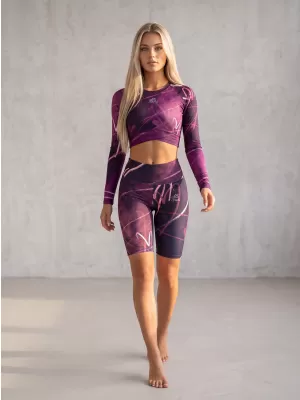 Jambiere premium pentru genunchi pentru femei (marimi noi) ALTISPORT VOJ/ALW082LEG06 VIOLET