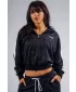 Hanorac cu jumătate de fermoar cu imprimeu leopard NEBBIA PRIMAL 866 LEOPARD NEGRU