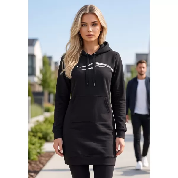  Hanorac prelungit dama ALTISPORT ALW001419 ALB-NEGRU 