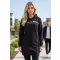 Hanorac prelungit dama ALTISPORT ALW001419 ALB-NEGRU