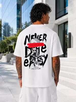 Tricou pentru bărbați DSTREET NX4008R-WH-O ALB