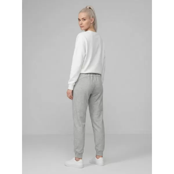  Pantaloni de dama 4F WMM00TTROF1659 MELANGE GRI DESCHIS RECE 