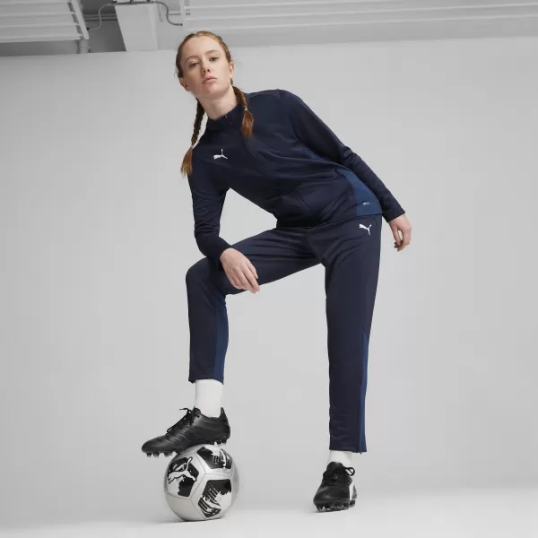  Pantaloni de trening pentru femei PUMA TEAMGOAL TRAINING PANT WMN 658642-06 PUMA BLEUMARIN/ALB/ALBASTRU PERSAN 