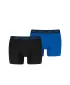 Boxeri pentru bărbați PUMA ELEMENTS MEN BASIC BOXERS 2P 93875301 NEGRU/ALBASTRU