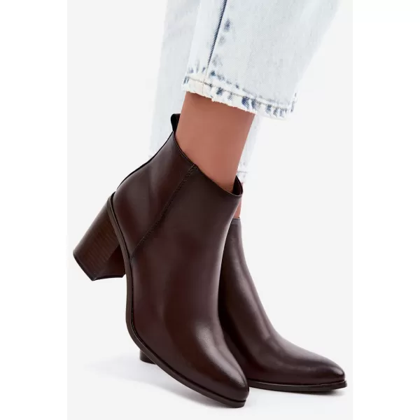  Botine de dama SERGIO LEONE BT-50-S CIOCOLATĂ 