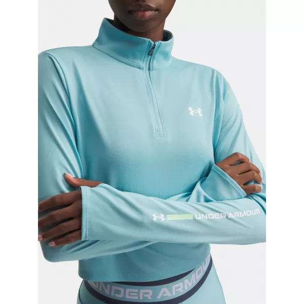  Tricou pentru femei UNDER ARMOUR TECH BRANDED 1/2 ZIP 6009988-425 ALBASTRU 