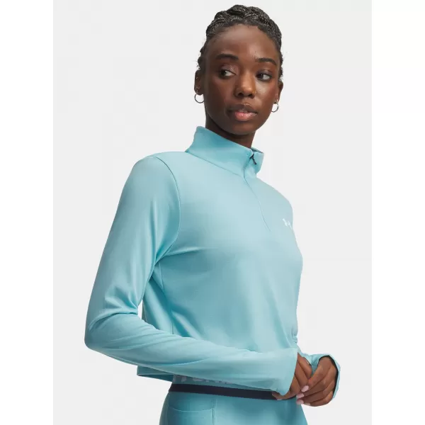  Tricou pentru femei UNDER ARMOUR TECH BRANDED 1/2 ZIP 6009988-425 ALBASTRU 