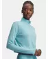 Tricou pentru femei UNDER ARMOUR TECH BRANDED 1/2 ZIP 6009988-425 ALBASTRU