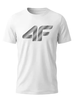 Tricou pentru bărbați 4F WMM00TTSHM3342 ALB