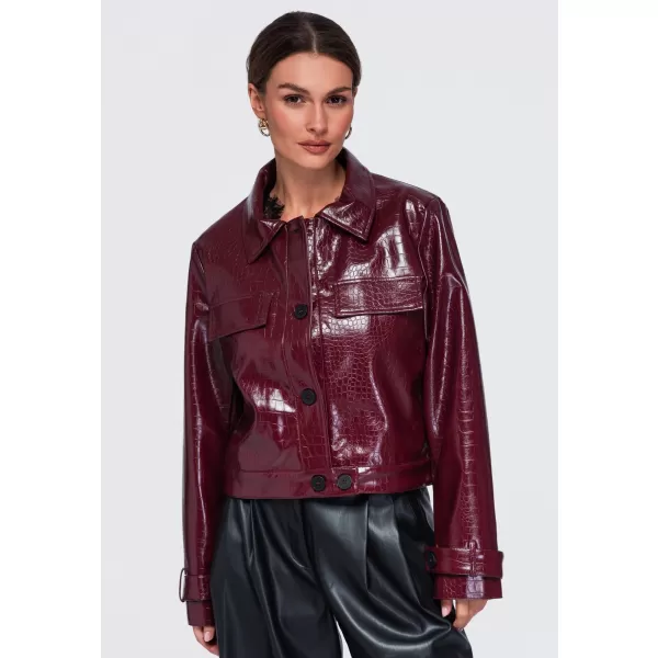  Geaca de dama OMBRE OW-JAFL-0145 BURGUNDIA 