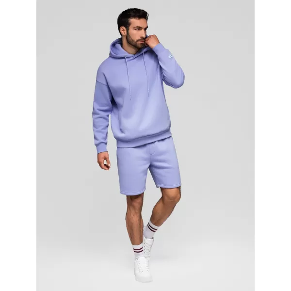  Set de pantaloni scurți pentru bărbați OMBRE Z129 CREM/VIOLET DESCHIS 