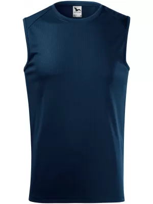Maieu sport pentru bărbați MALFINI BREEZE 820 ALBASTRU MARIN
