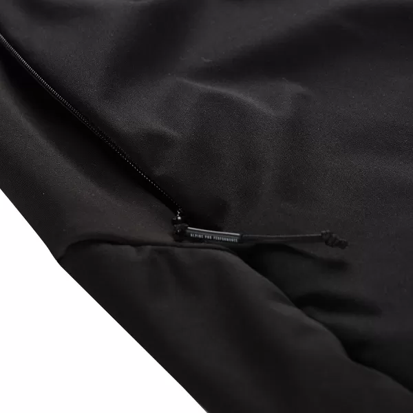 Pantaloni softshell pentru bărbați ALPINE PRO ABAR 2 NEGRU 