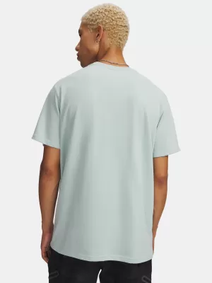 Tricou pentru bărbați UNDER ARMOUR HW ARMOUR LABEL SS 1382831-477 ALBASTRU