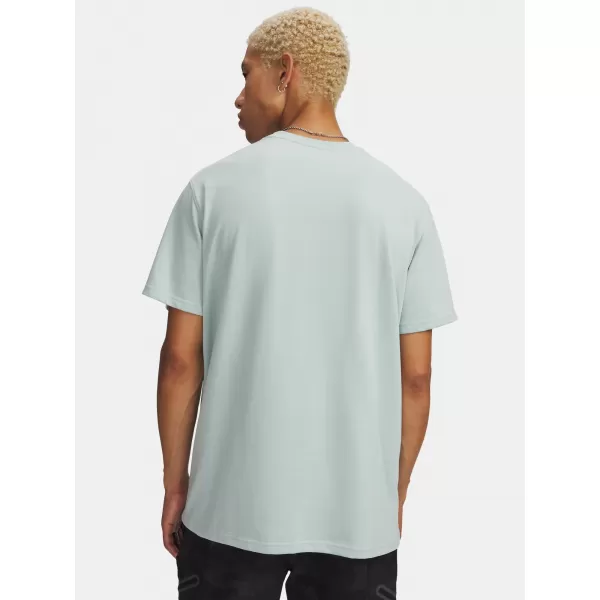  Tricou pentru bărbați UNDER ARMOUR HW ARMOUR LABEL SS 1382831-477 ALBASTRU 