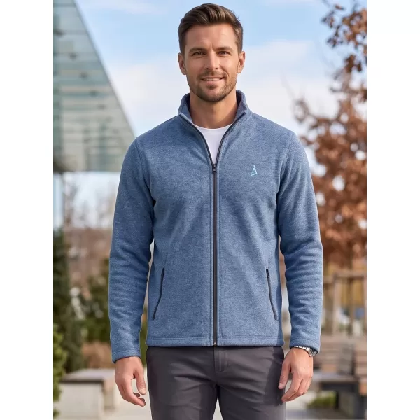  Hanorac pentru bărbați din fleece ALTISPORT ALM002852 EVIDENȚIERI DE DENIM ÎNCHIS LA CULOARE 