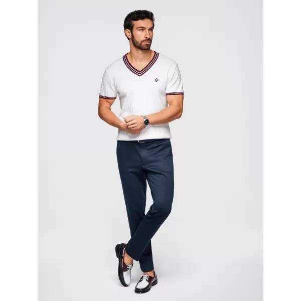 Tricou pentru bărbați OMBRE OM-TSCT-0266 ALB 