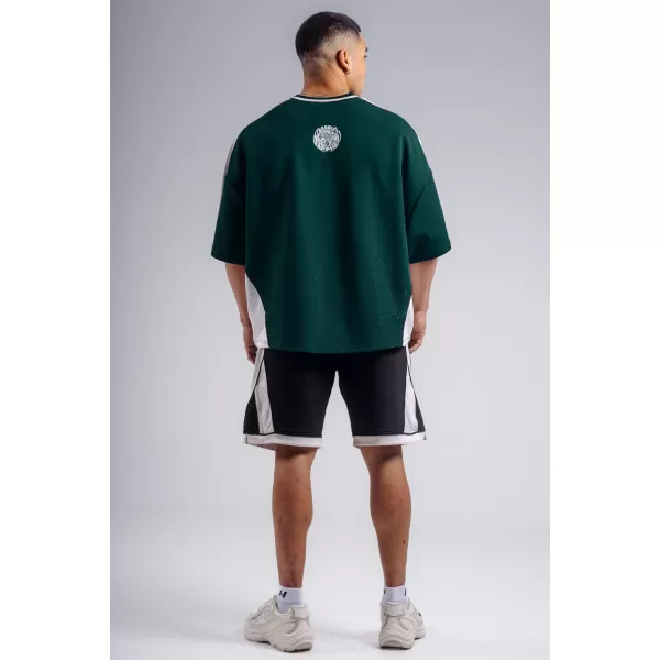  Tricou supradimensionat NEBBIA PRIMAL 869 VERDE ÎNCHIS 